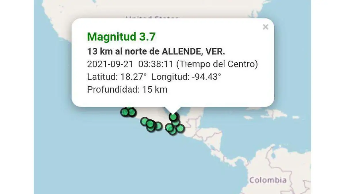 Dos sismos se registraron